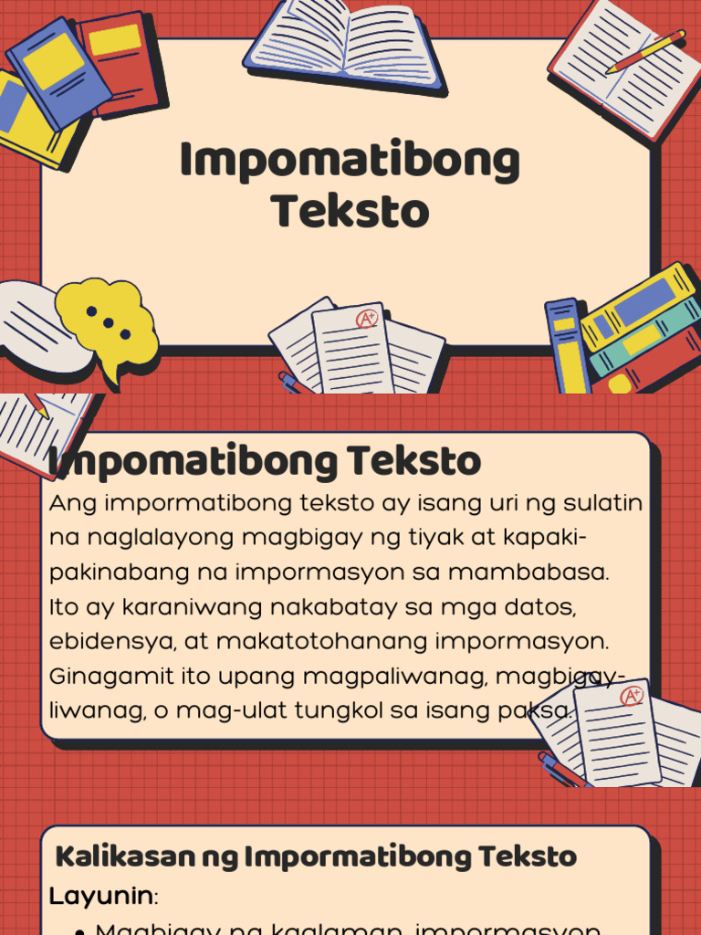 Writing Informative Texts Education Presentation in Blue and Orange ...