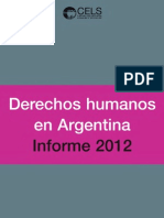  informe CELS DDHH Argentina 2012