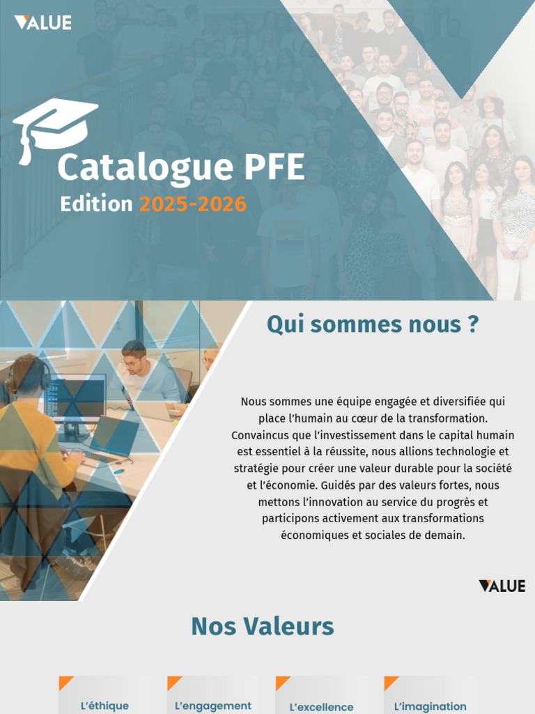 Catalogue PFE 2025-2026 Value | PDF | Consultant | Commercialisation