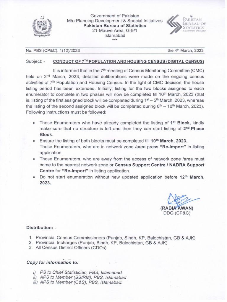 Houselisting Instructions 04.03.2023 | PDF