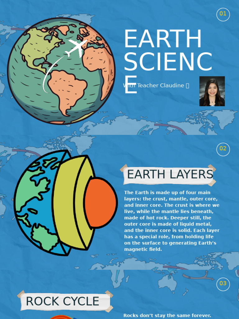 Earth Science With T.Claud | PDF | Rock (Geology) | Earth