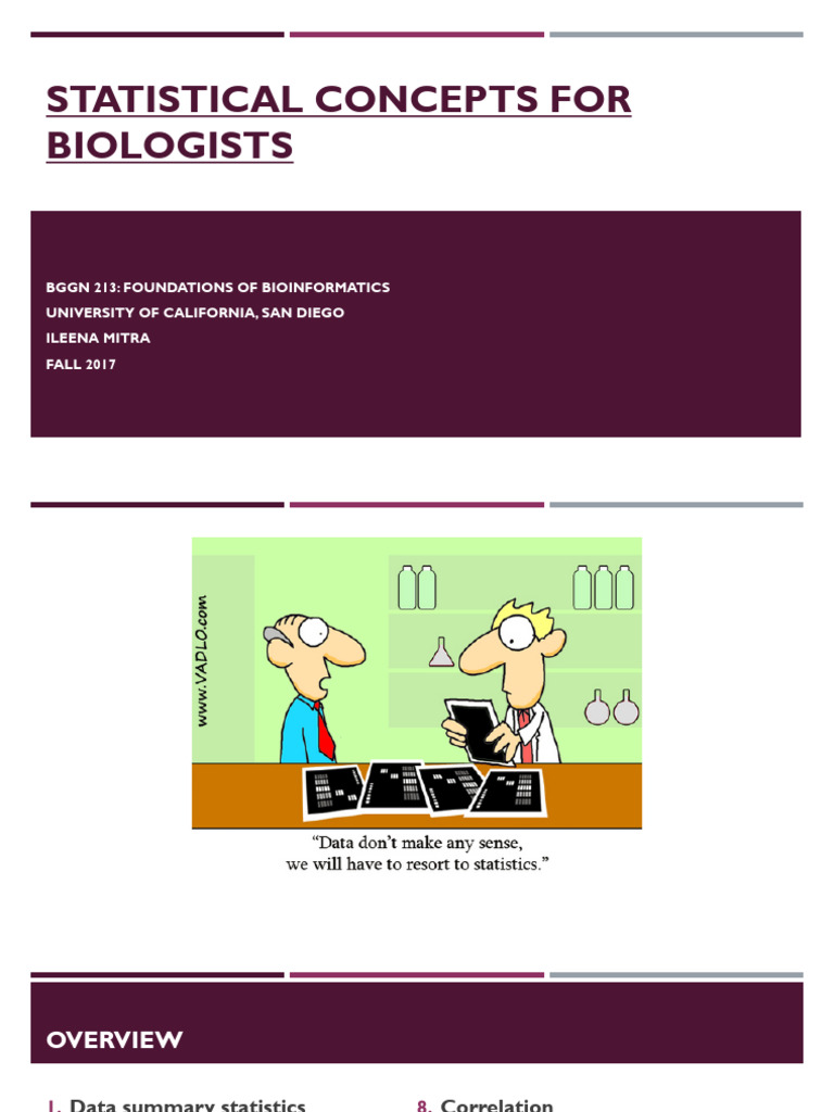 BGGN213 Stats Lec Presentation | PDF | Statistics | Statistical ...