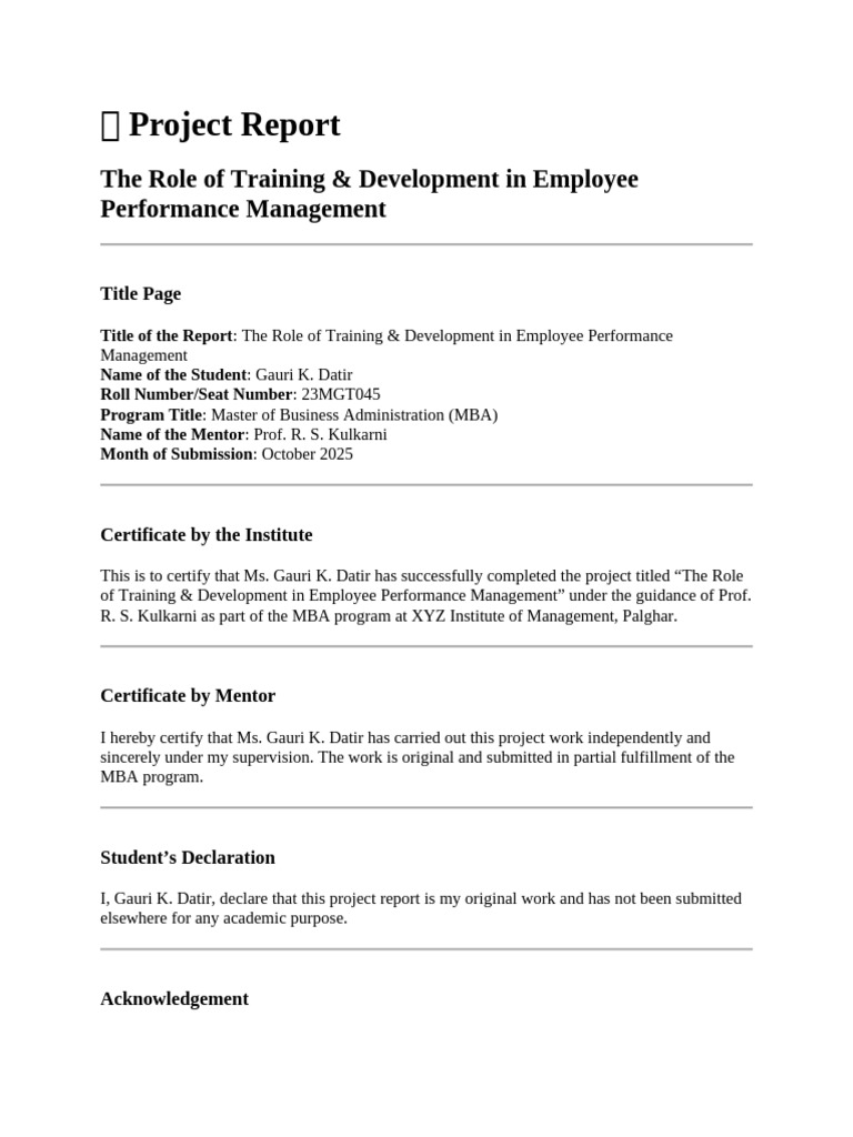 Training's Impact on Employee Performance | PDF | Performance Appraisal ...