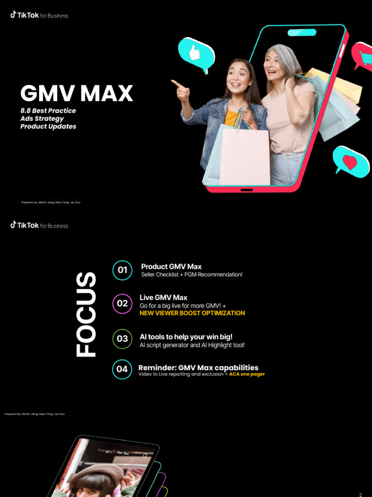 GMV Max: Optimize Live Sales Strategies | PDF | Computing