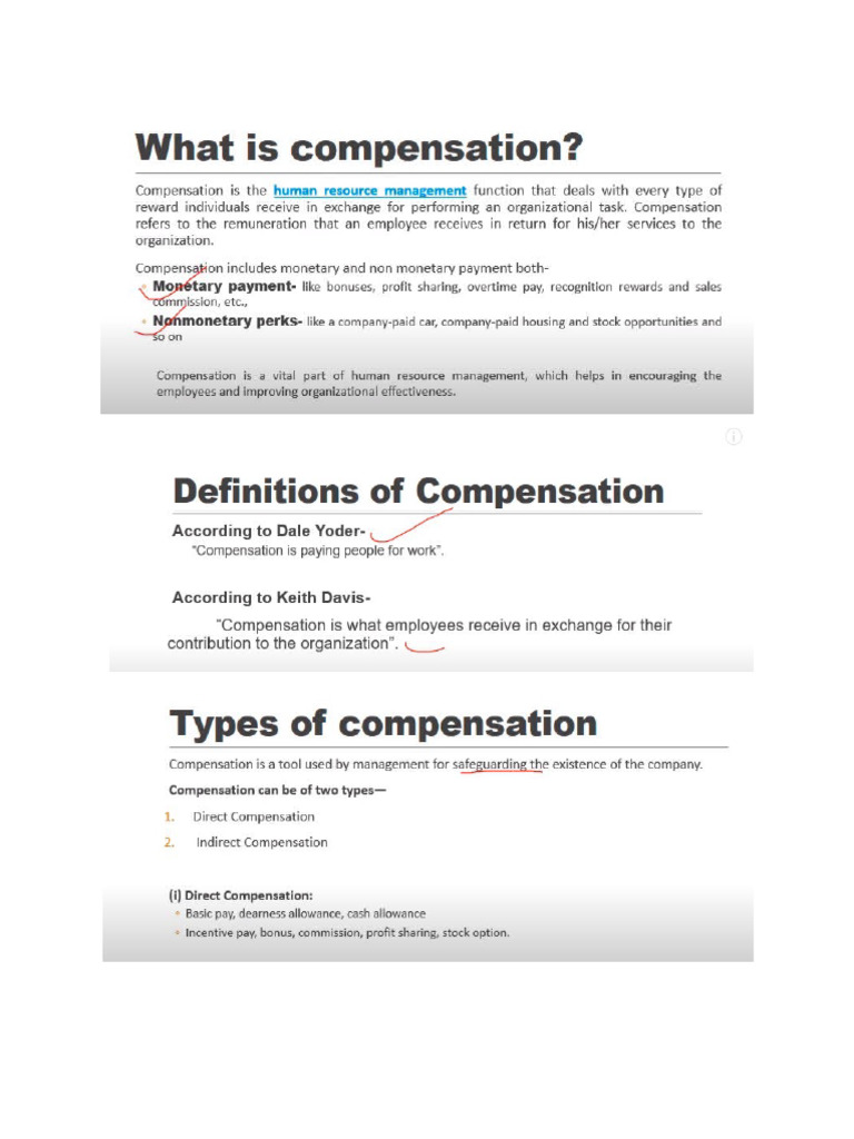 Compensation Management Ch-1 | PDF