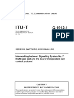 Itu-T: Interworking Between Signalling System No. 7 ISDN User Part and The Bearer Independent Call Control Protocol