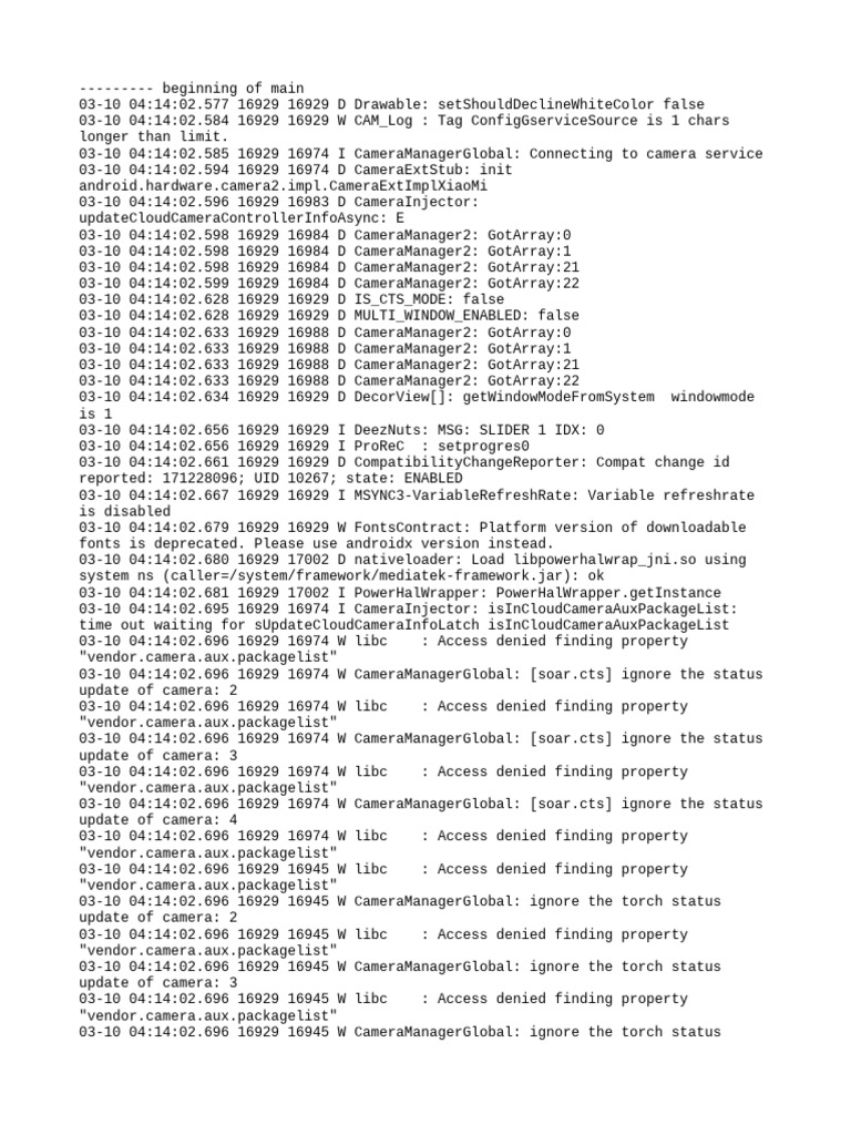 Logcat 1741554842546 | PDF | Software | Computing