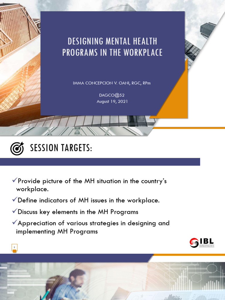 Workplace Mental Health Program Design | PDF | Human Diseases And ...