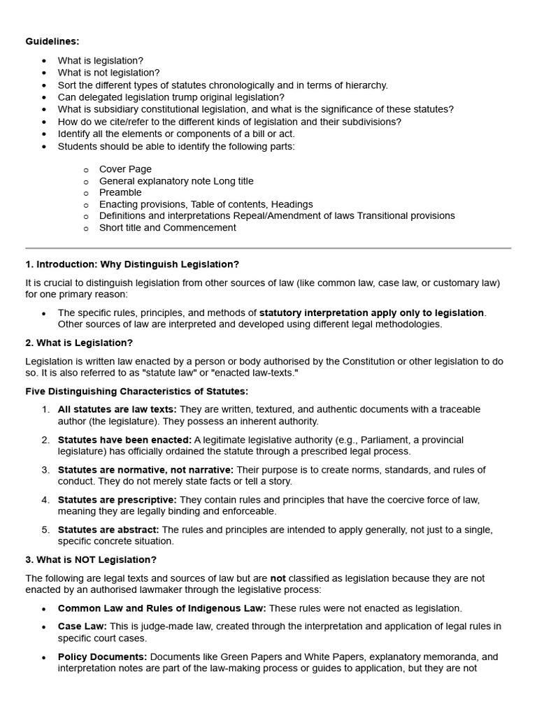 Understanding Legislation Types and Citations | PDF | Repeal | Civil ...