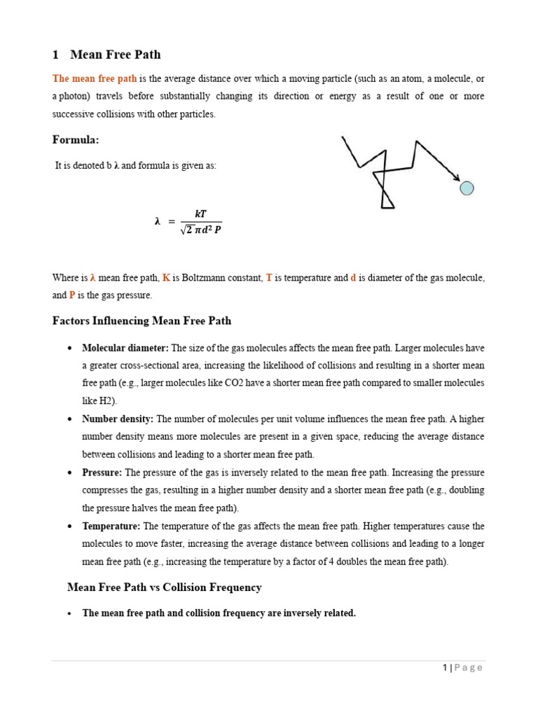 Mean Free Path & Contamination 1 5 1 4 | PDF | Semiconductor Device ...