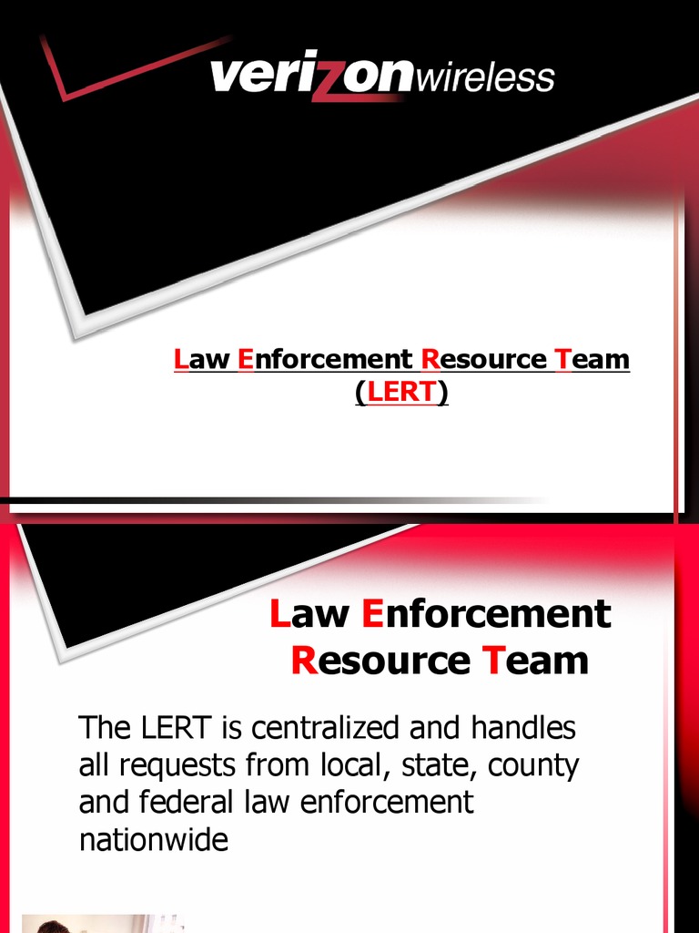 Verizon Law Enforcement Resource Team | PDF | Surveillance | Verizon