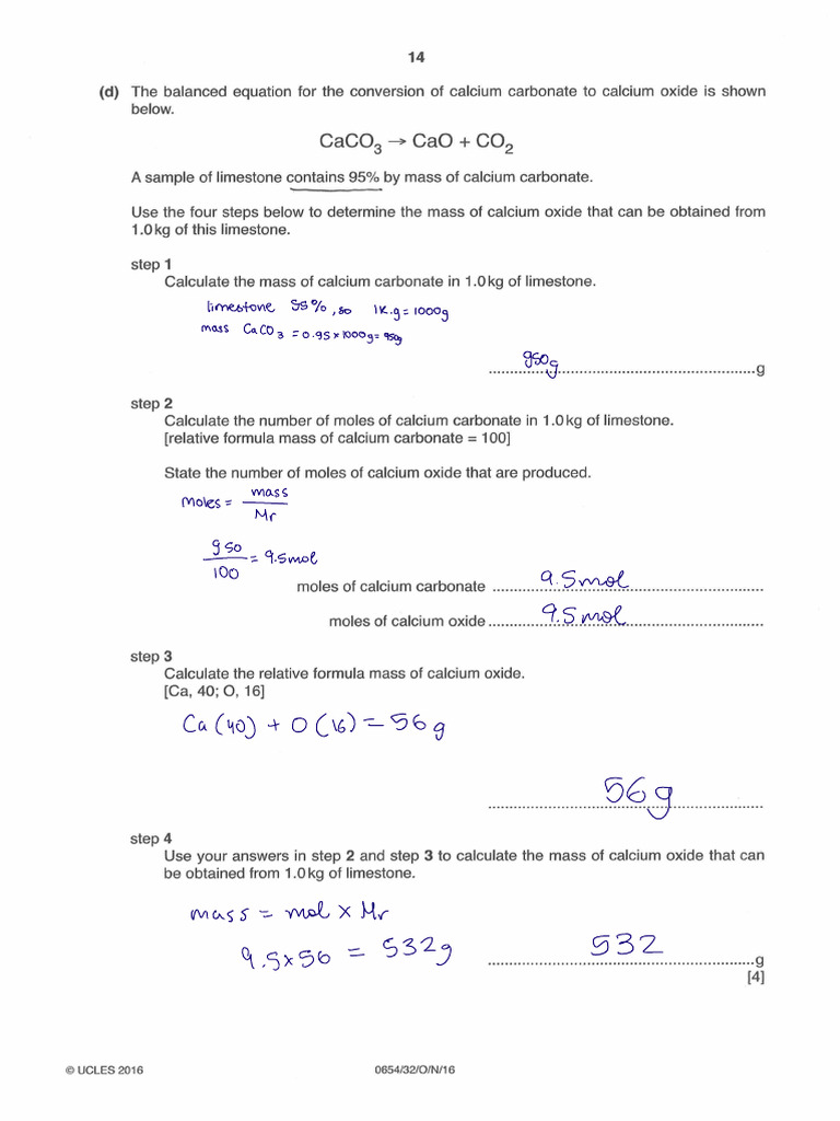 Stoichiometry Practice Questions | PDF