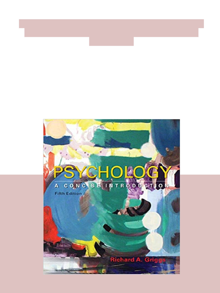 Test Bank For Psychology A Concise Introduction 5th Edition Griggs