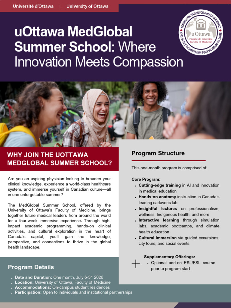 uOttawa MedGlobal Summer School 2026 | PDF | Medical Education | University