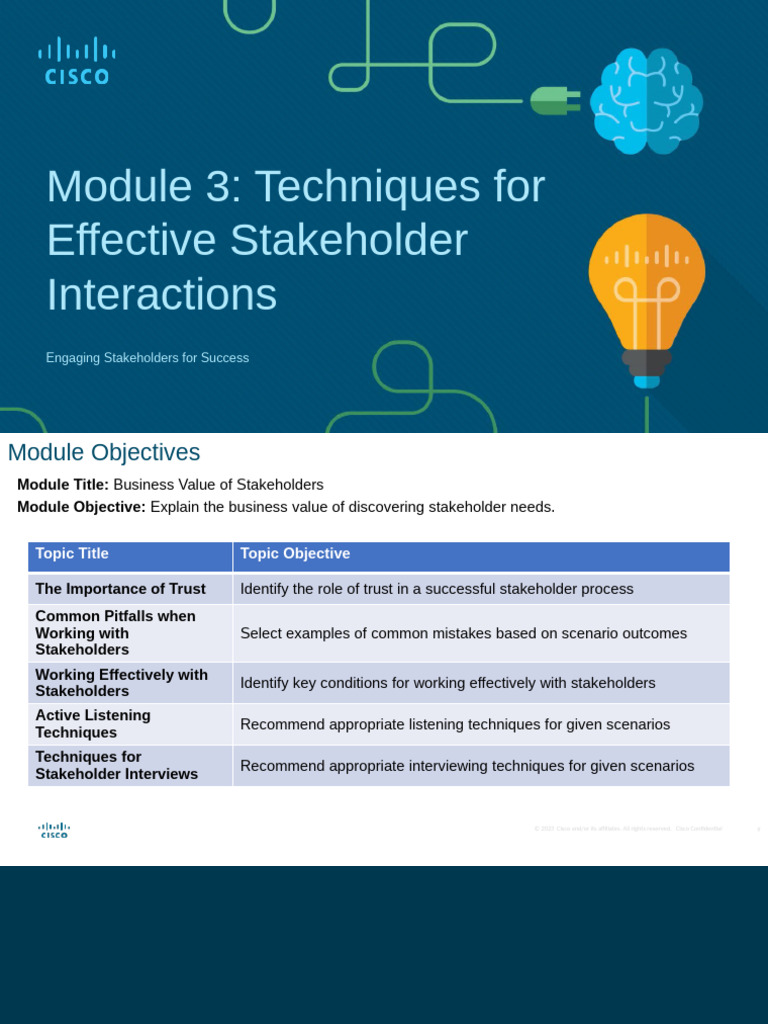 Effective Techniques for Stakeholder Engagement | PDF | Body Language ...