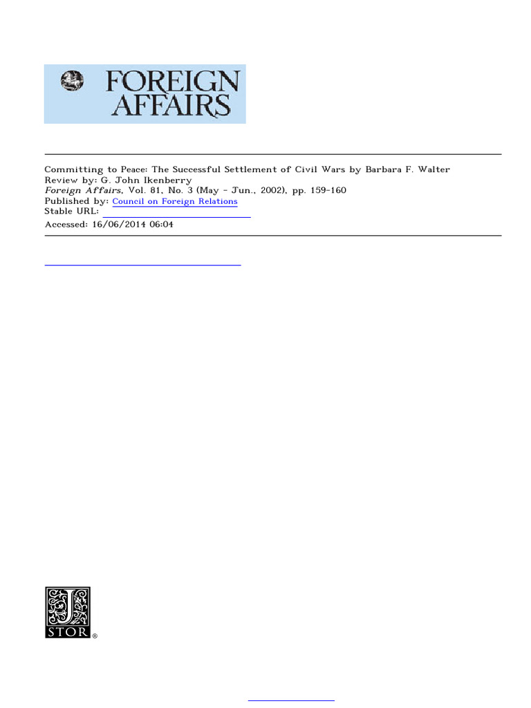 Council On Foreign Relations | PDF | International Relations