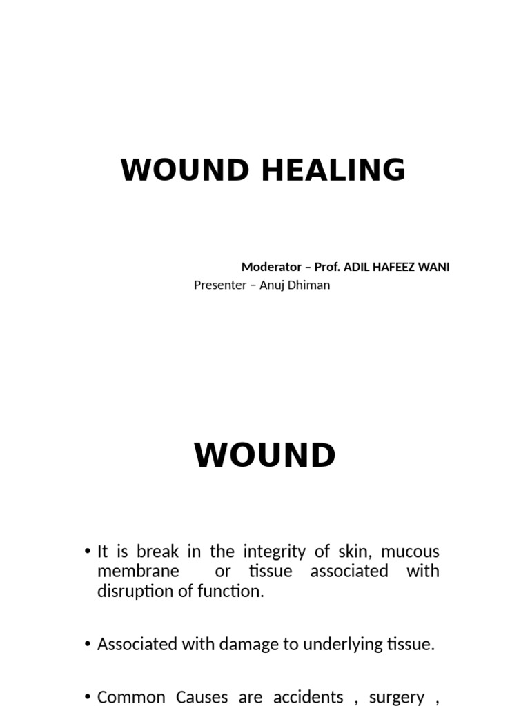 Comprehensive Guide to Wound Healing | PDF | Wound Healing | Coagulation