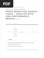 Front Brake Disc Runout Measurement Guide | PDF | Vehicle Technology ...