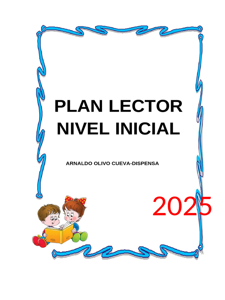 Plan Lector Inicial 2025 en Dispensa | PDF | Comprensión lectora ...