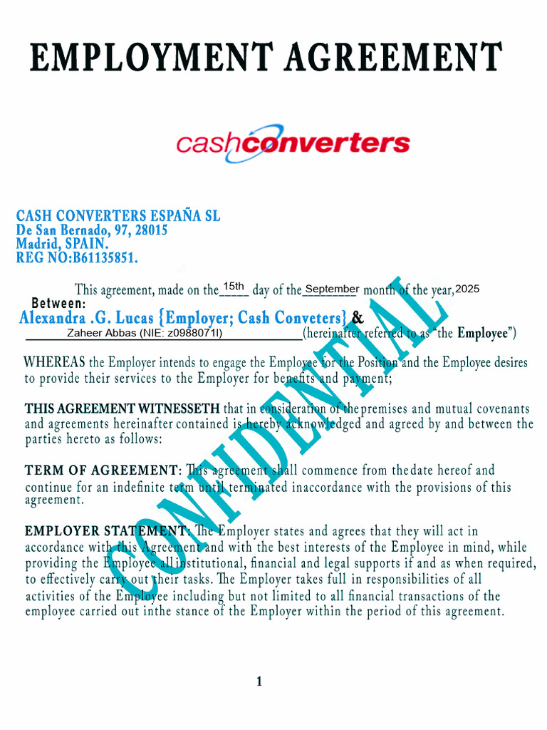Contract Esp Eng CC Al | PDF