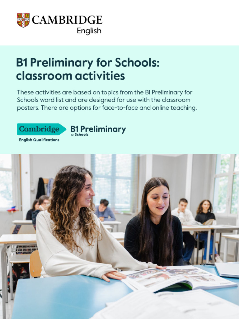 B1 Preliminary Classroom Activities Guide | PDF