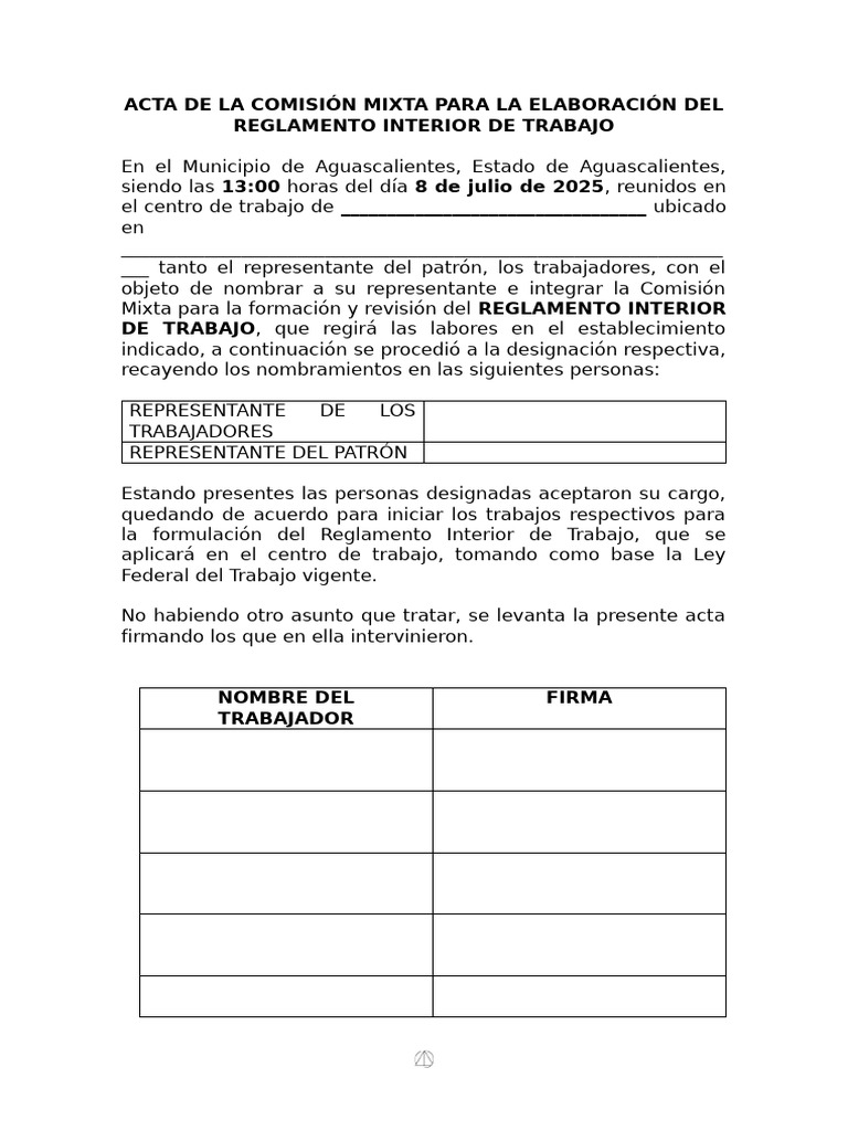 Comisión Mixta | PDF
