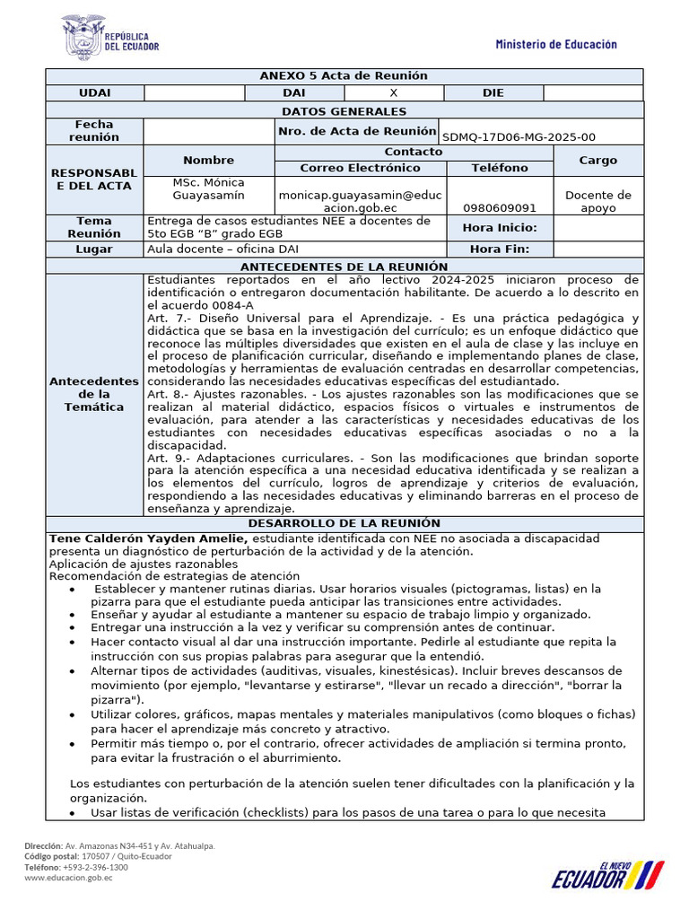 Estrategias para Estudiantes con NEE | PDF | Plan de estudios | Evaluación