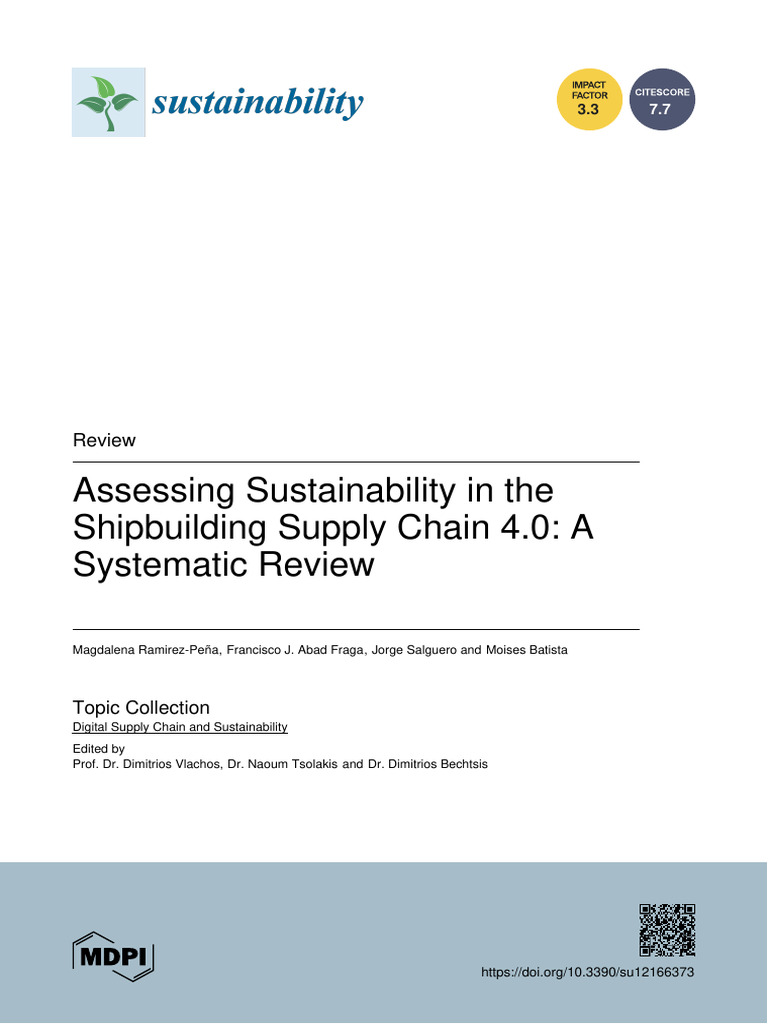 Sustainability 12 06373 With Cover | PDF | Systematic Review | Supply Chain