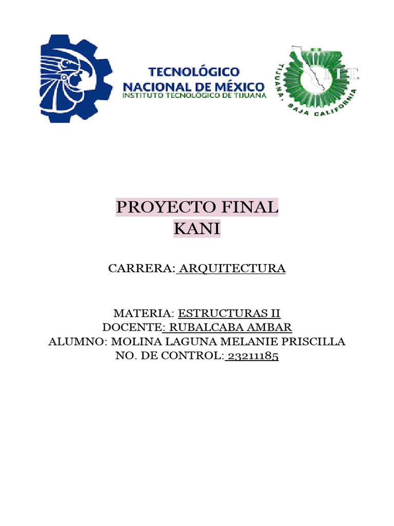 Proyecto Final de Estructuras II - Kani | PDF