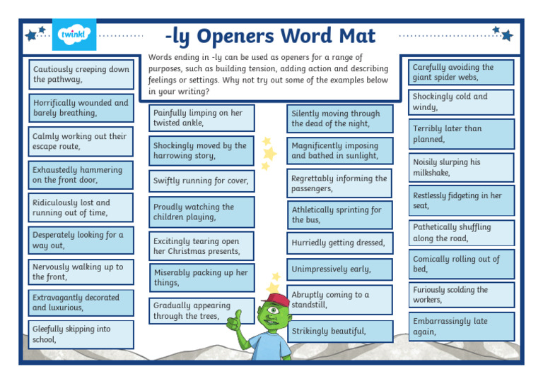 Examples of -ly Adverb Openers | PDF
