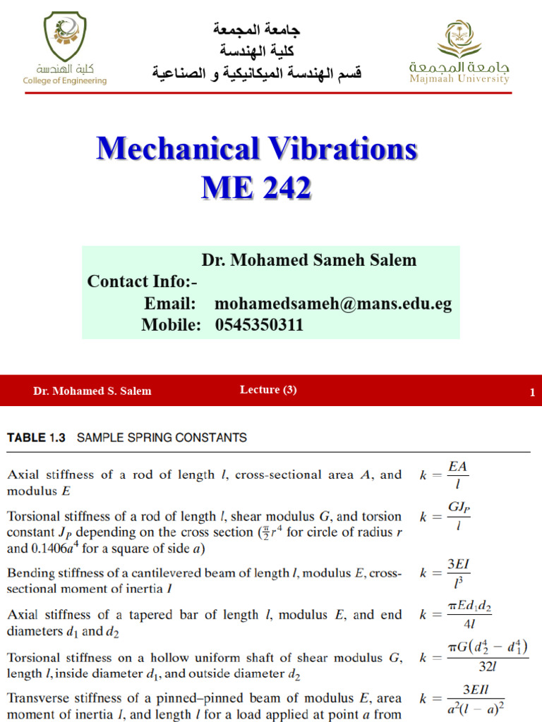 Mechanical Vibrations and Damping Elements | PDF | Damping | Beam ...
