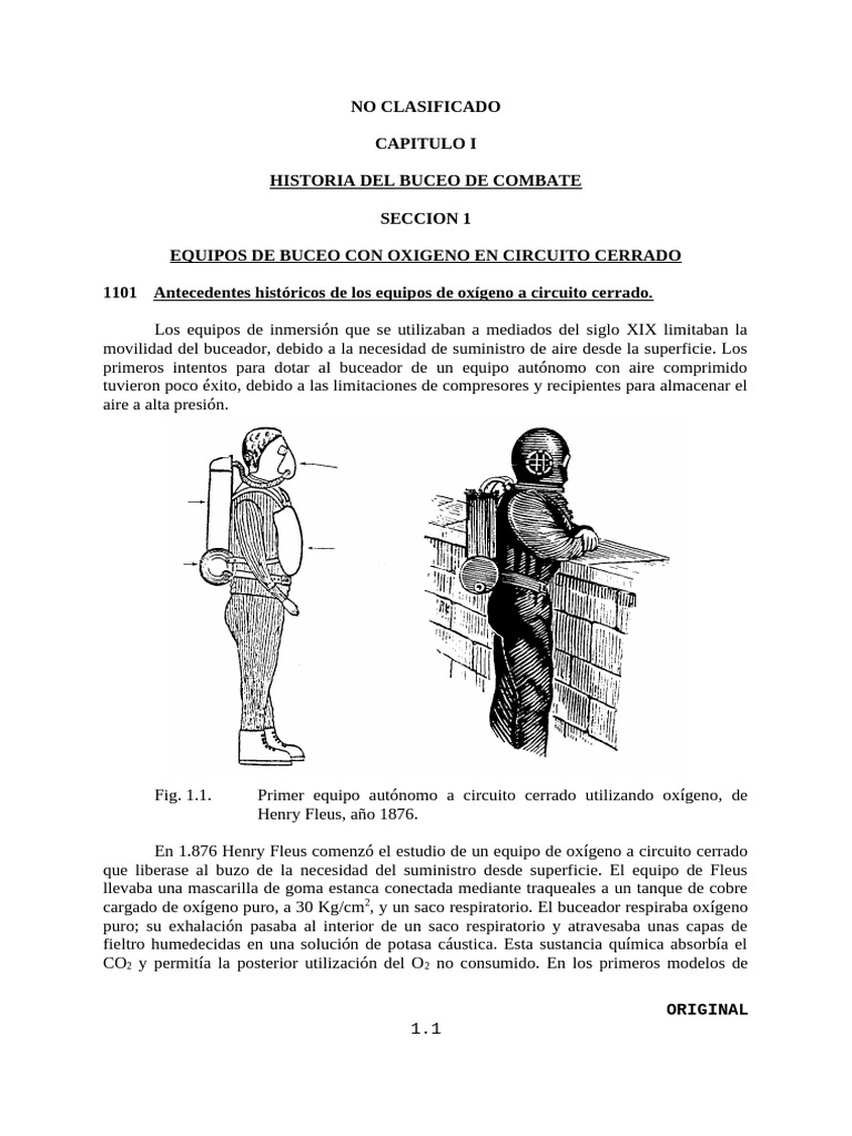 Capitulo I Historia Del Buceo de Combate | PDF | Buceo bajo el agua ...