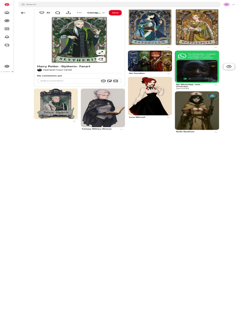 Harry Potter Slytherin Fanart Pdf