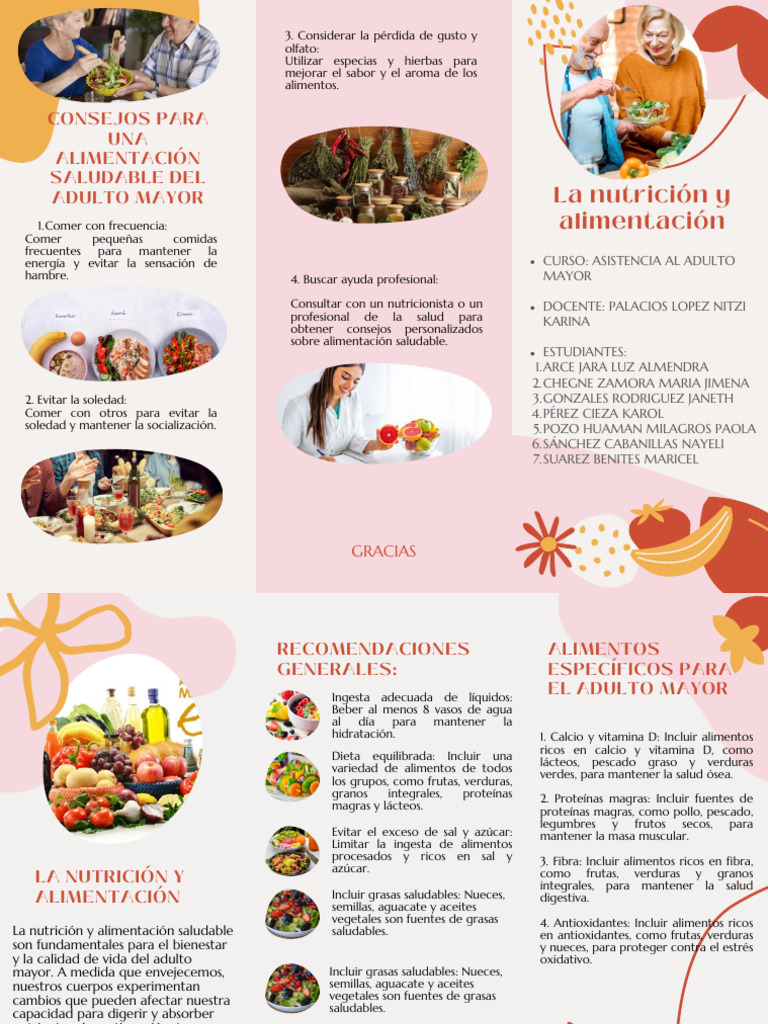 Alimentación Saludable para Adultos Mayores | PDF | Alimentos | Nutrición