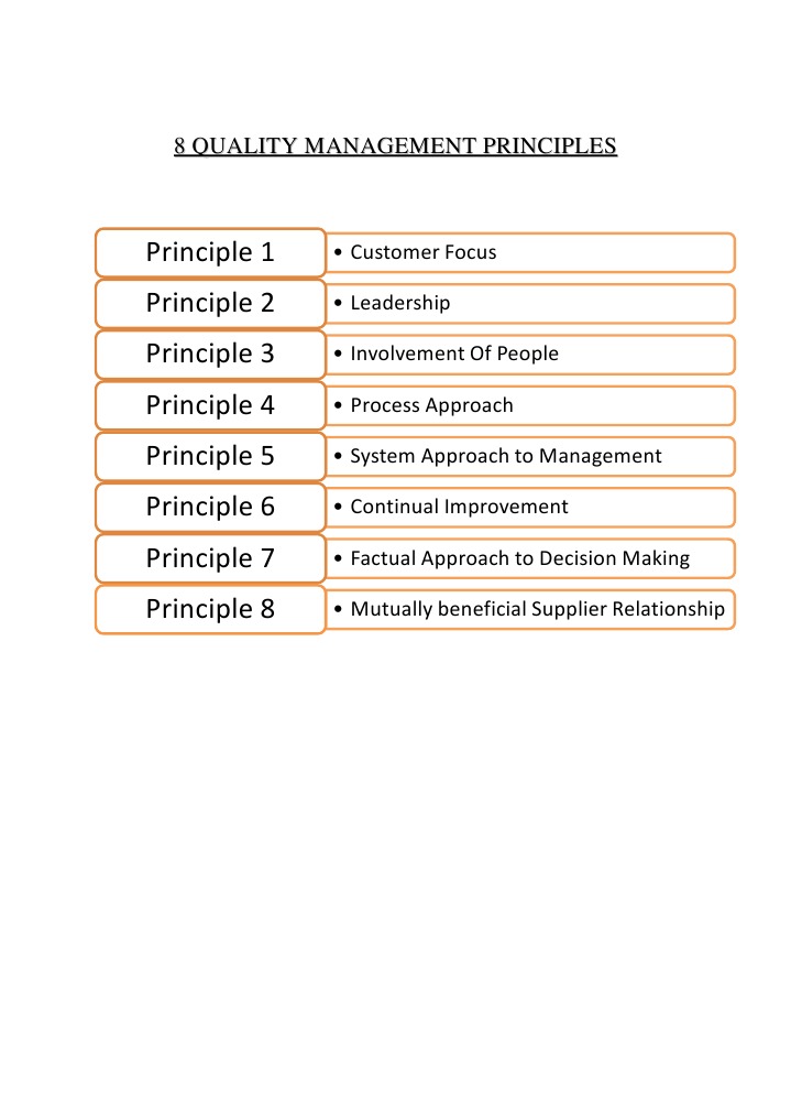 8 Principles of Quality Management | PDF | Quality Management | Quality ...