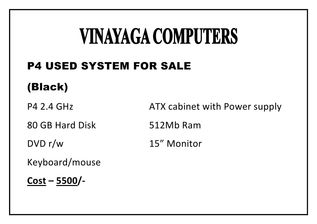 Affordable Used Computer Sale | PDF | Computers