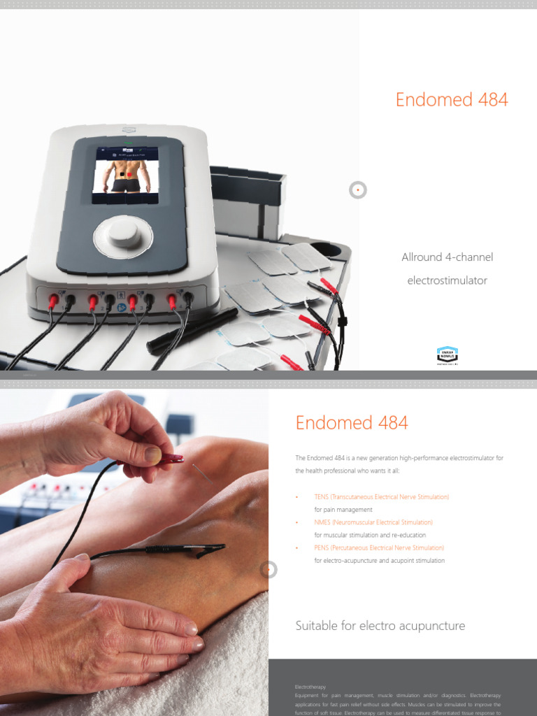Endomed 484: Versatile 4-Channel Electrostimulator | PDF | Pain ...