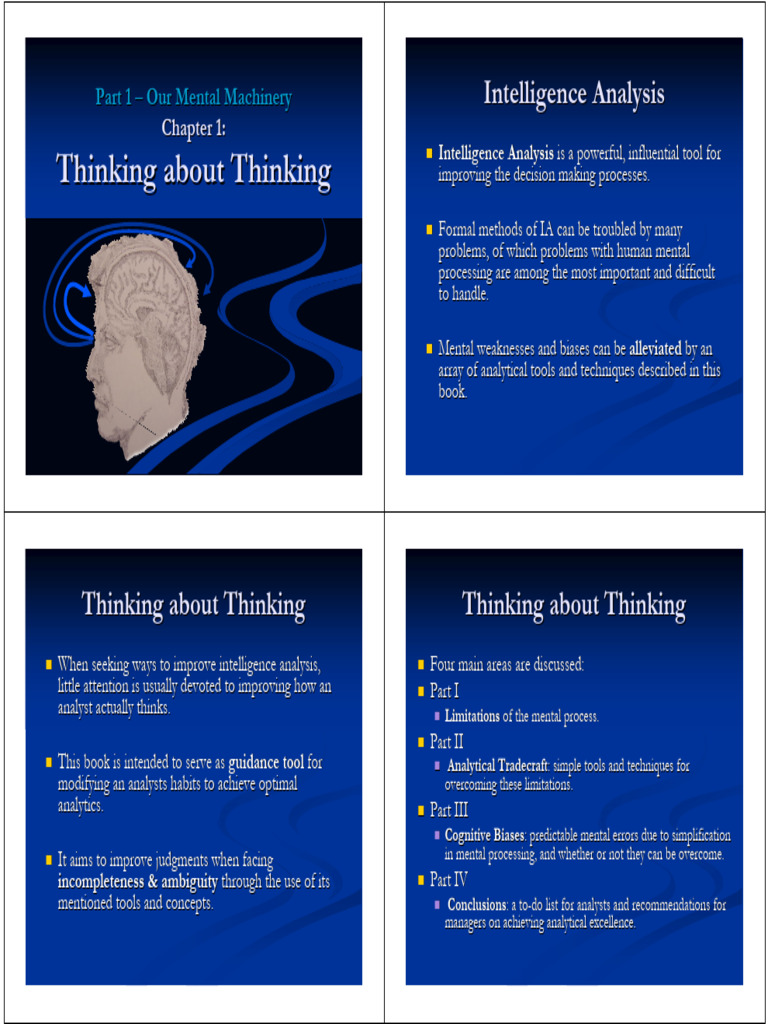 Visual Analytics - Chapter 1 | PDF | Thought | Intelligence Analysis