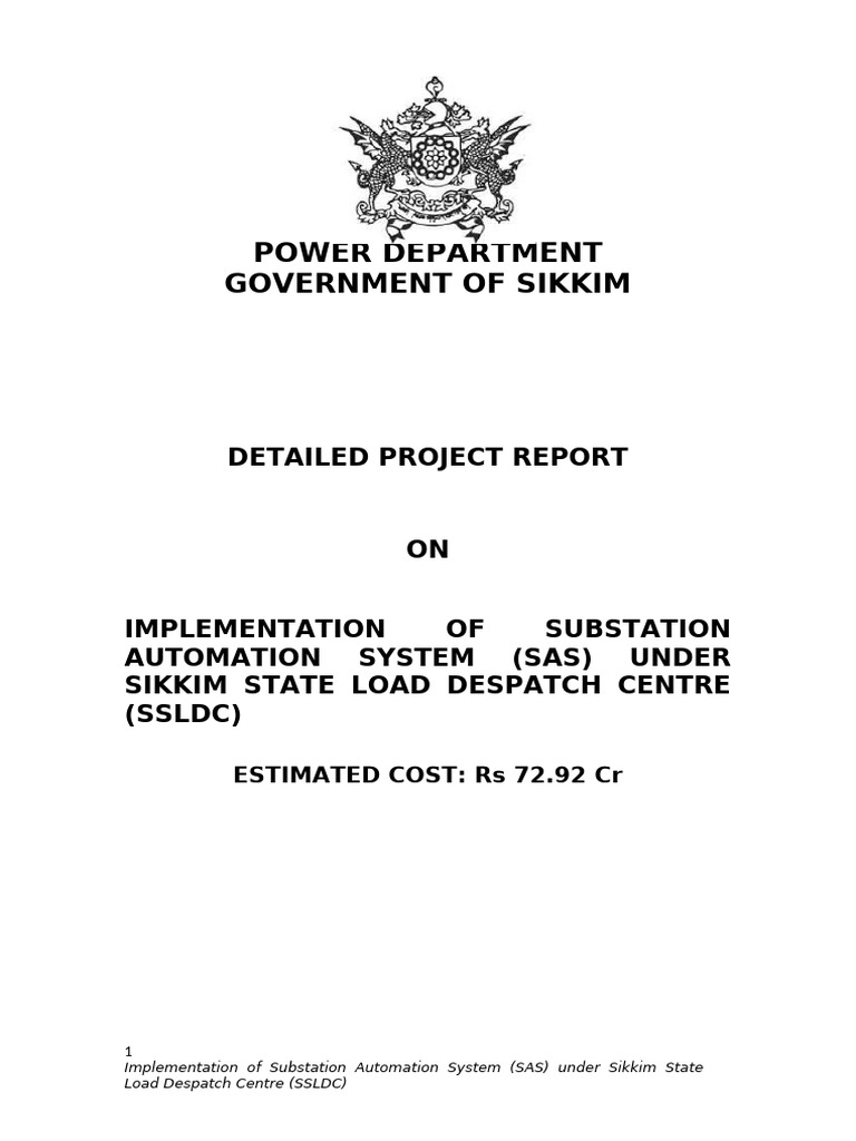 Sikkim SAS Implementation Report | PDF | Scada | Computer Engineering