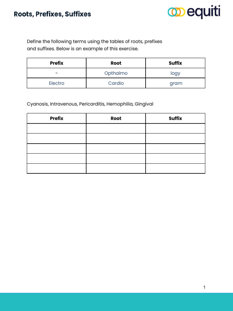 Roots - Prefixes - Suffixes - 2024 | PDF