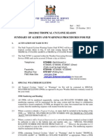 2011/2012 Tropical Cyclone Season Summary of Alerts and Warnings Procedures For Fiji