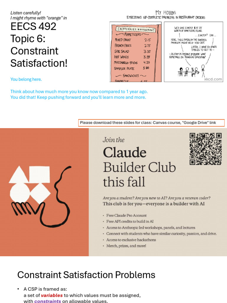 Understanding Constraint Satisfaction Problems | PDF | Mathematical ...