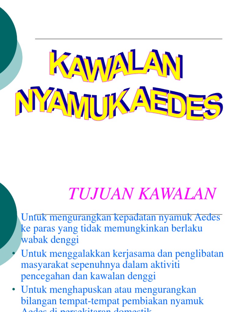 Kawalan Nyamuk Aedes Pdf