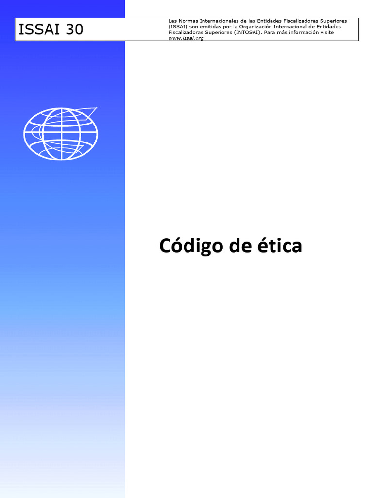 Código de Ética ISSAI 30 | PDF | Comportamiento | Auditoría