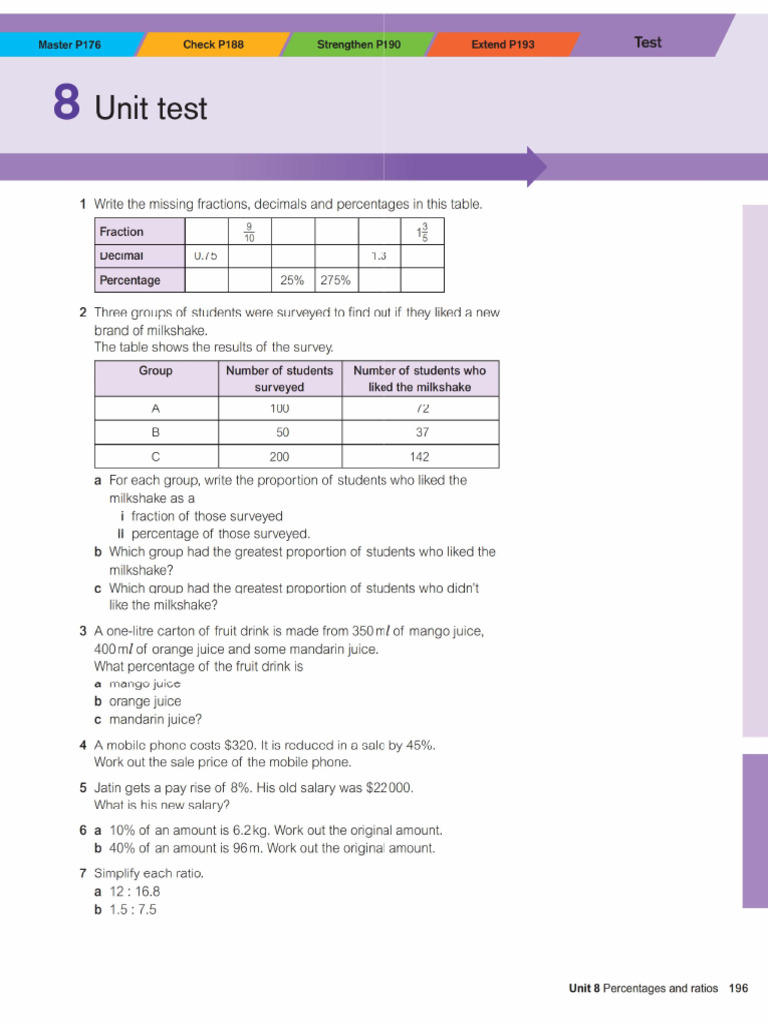 Unit 8 Test | PDF