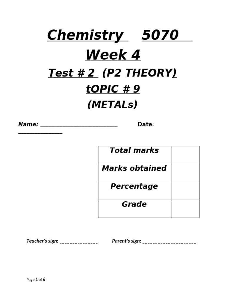 Week 4 Test # 2 | PDF
