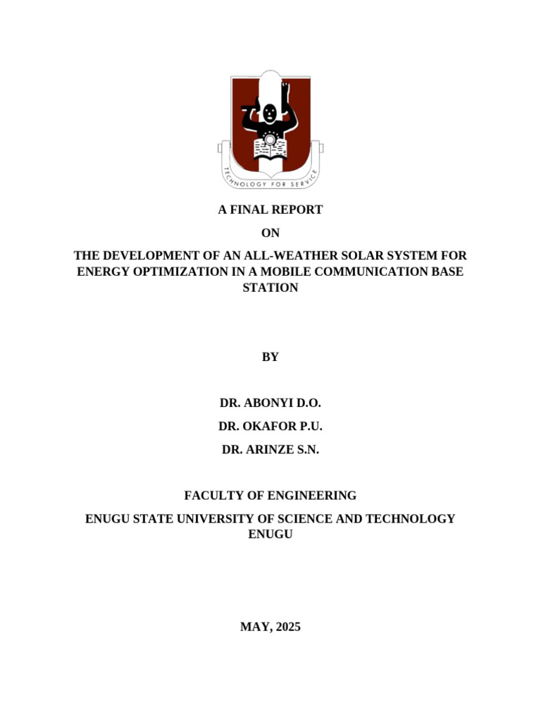 A Final Report | PDF