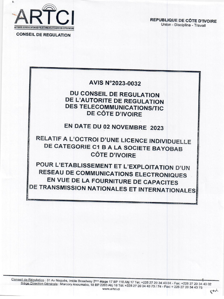 Avis 2023 0032 Conseil Regulation | PDF