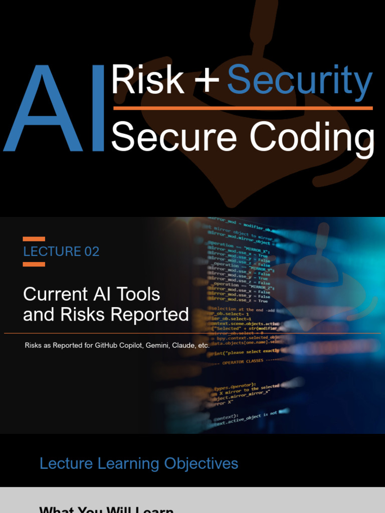 AI Tools in Coding: Risks Overview | PDF | Artificial Intelligence ...