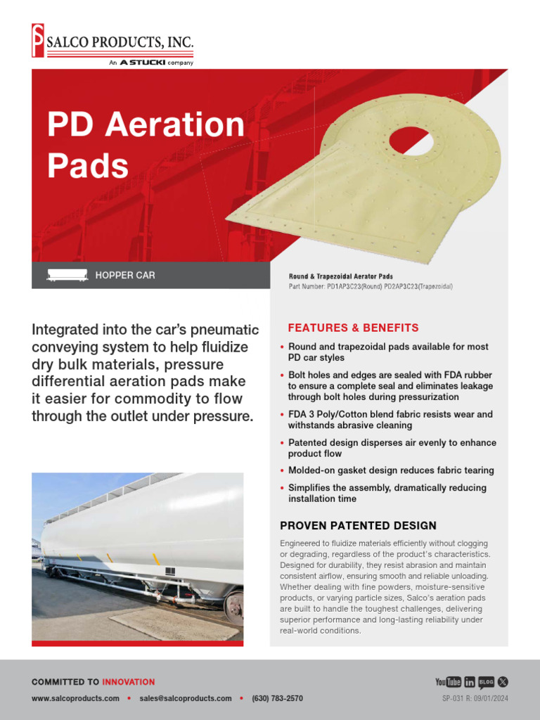 PD Aeration Pads for Bulk Material Flow | PDF | Materials | Mechanical ...